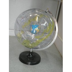 Transparent Star Globe with Earth Inside