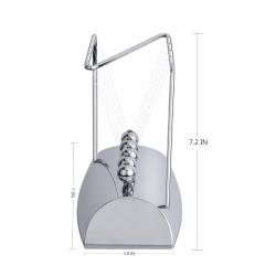 Newton Cradle Balance / Balls Classic and Large (Silver)