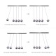 Newton Cradle Balance / Balls Classic and Large (Silver)