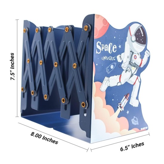 ISRO Expandable Metal Bookends (Indian Astronaut theme)